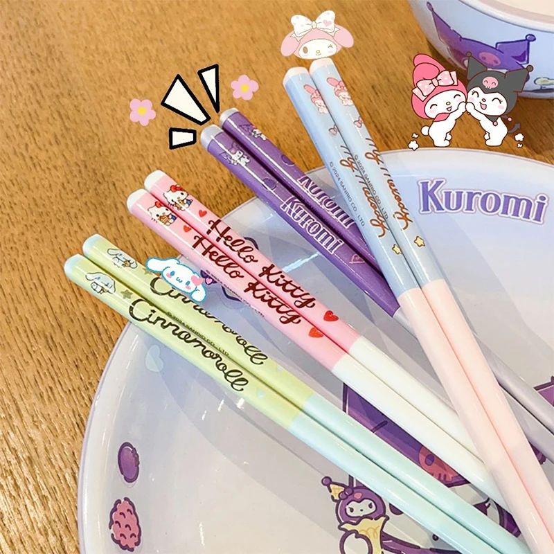 Sanrio Anime Ceramic Chopsticks Kawaii Kuromi My Melody Cinnamoroll Non-Slip Portable Chopsticks Cartoon Tableware Gift for Kids
Sanrio Anime Ceramic Chopsticks Kawaii Kuromi My Melody Cinnamoroll Non-Slip Portable Chopsticks Cartoon Tableware Gift for Kids
