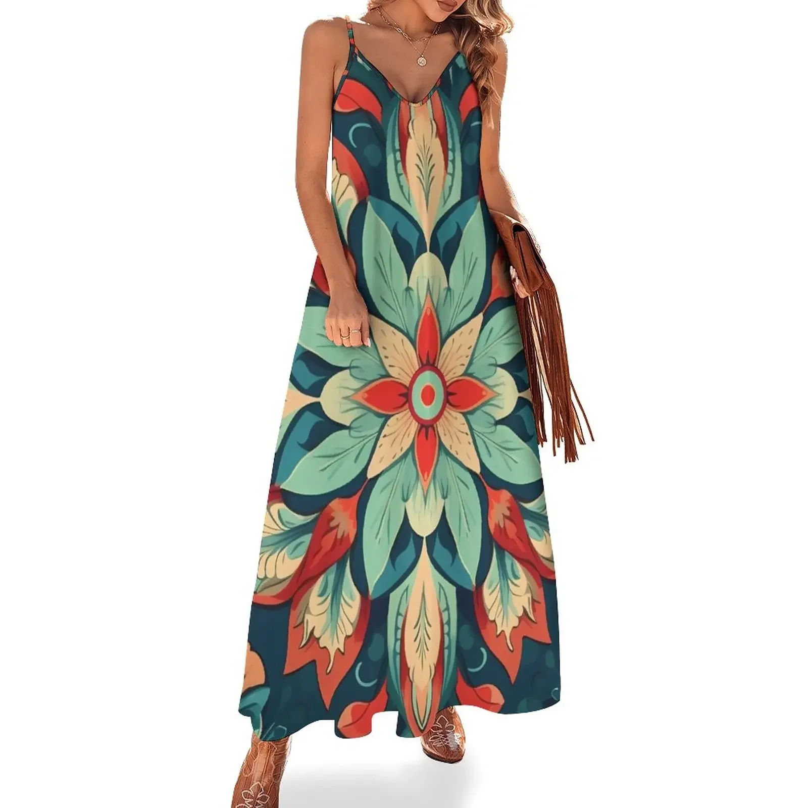 Vintage Bohemian pattern, Captivating Floral design Sleeveless Dress summer woman dress 2025 prom dresses 2025 Dress
Vintage Bohemian pattern, Captivating Floral design Sleeveless Dress summer woman dress 2025 prom dresses 2025 Dress