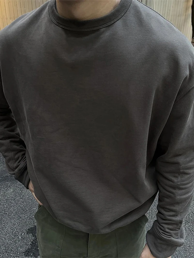Deep Grey Pure Cotton Crew Neck Sweatshirt Men's Long Sleeve Base Layer Shirt American Style Heavyweight T-Shirt for Spring A...
Deep Grey Pure Cotton Crew Neck Sweatshirt Men's Long Sleeve Base Layer Shirt American Style Heavyweight T-Shirt for Spring A...