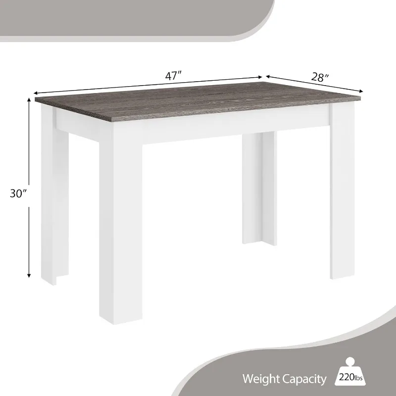 Wooden Dining Table, Modern Kitchen Table For 4, Rectangular Dinner Table For Kitchen, Dining Room, Living Room, Home Di
Wooden Dining Table, Modern Kitchen Table For 4, Rectangular Dinner Table For Kitchen, Dining Room, Living Room, Home Di