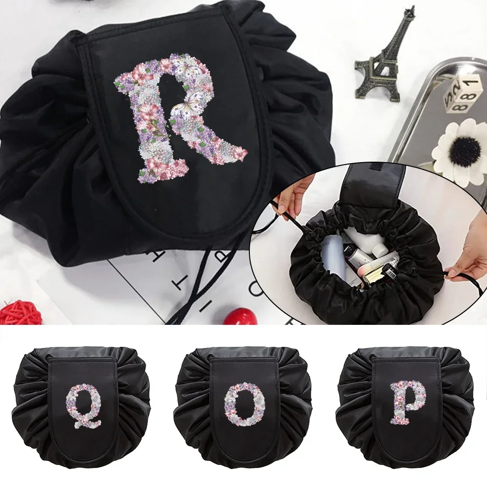 Women Drawstring Travel Cosmetic Bag Organizer Makeup Bags Engrave Image Rose Flower Print Storage Pouch Foldable Toiletry
Women Drawstring Travel Cosmetic Bag Organizer Makeup Bags Engrave Image Rose Flower Print Storage Pouch Foldable Toiletry