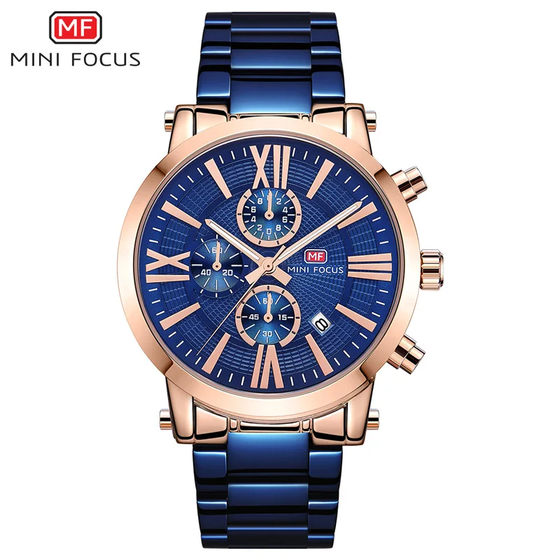 MINI FOCUS High Quality Stainless Steel Watch Luxury Men Wristwatch Trend Fashion Chronograph Watches Quartz Watch Auto Date
MINI FOCUS High Quality Stainless Steel Watch Luxury Men Wristwatch Trend Fashion Chronograph Watches Quartz Watch Auto Date