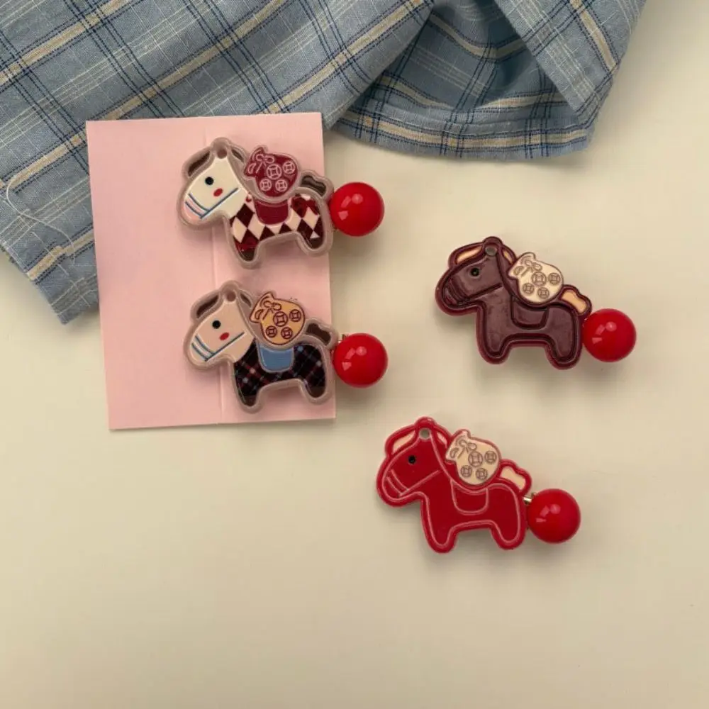9pcs Cute Good Luck Pony Hair Clip Horse Red New Year Hairpin Chinese Style Cartoon New Year Hair Accessory Festive Occasions
9pcs Cute Good Luck Pony Hair Clip Horse Red New Year Hairpin Chinese Style Cartoon New Year Hair Accessory Festive Occasions