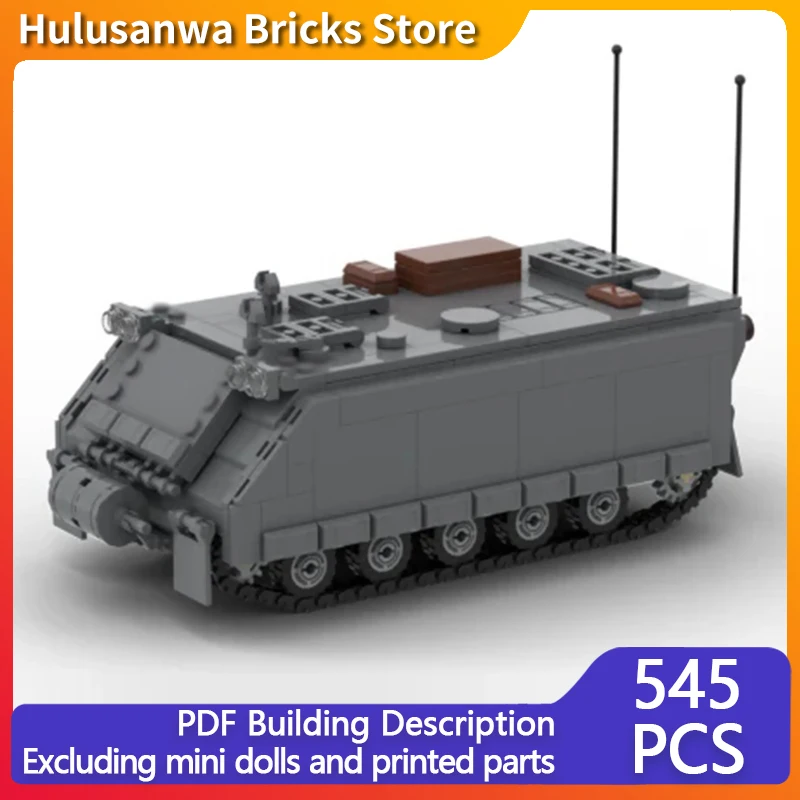 M113 Armored Personnel Car Model MOC Building Bricks War Equipment Modular Technology Gifts Holiday Assemble Children Toys Suit
M113 Armored Personnel Car Model MOC Building Bricks War Equipment Modular Technology Gifts Holiday Assemble Children Toys Suit