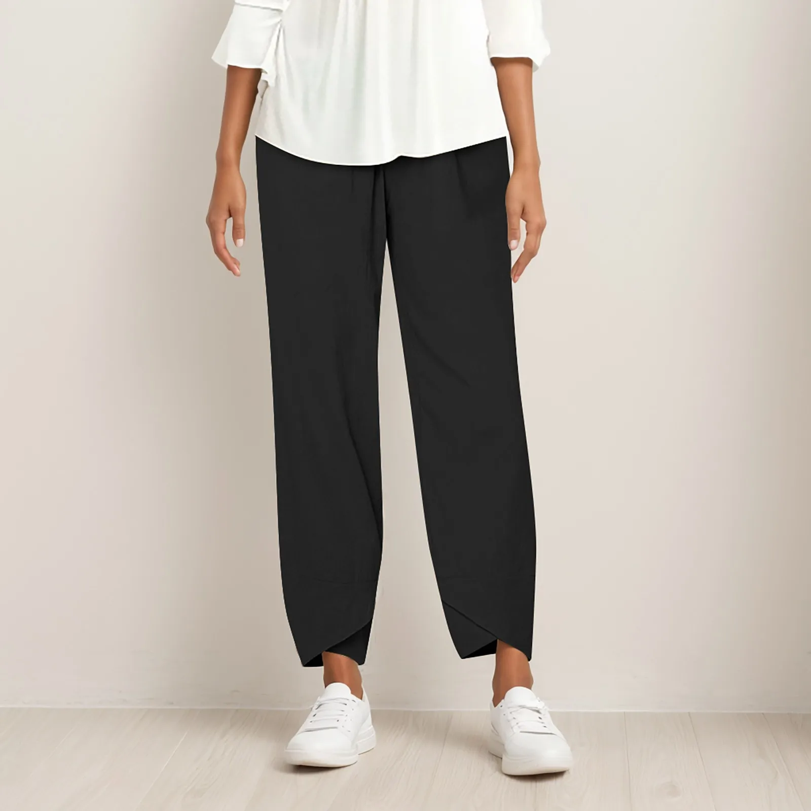 Summer Soft Trousers Women Loose Straight High Waist Long Solid Color Pants Cotton And Linen Simple Trousers Female Clothing
Summer Soft Trousers Women Loose Straight High Waist Long Solid Color Pants Cotton And Linen Simple Trousers Female Clothing
