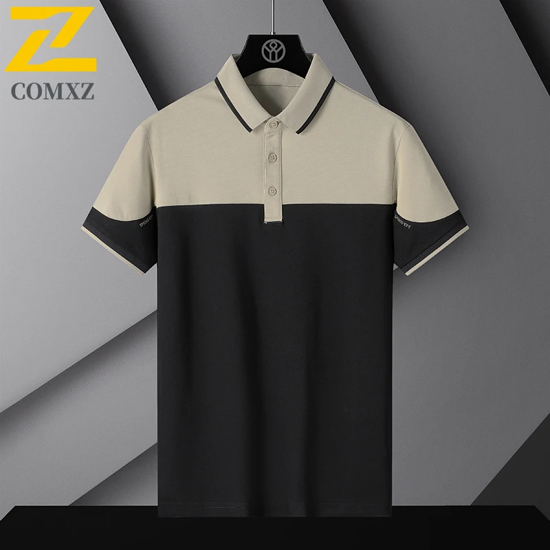 2025 New Summer Polo Shirt Men's Trendy Simple Comfortable Breathable Splicing Lapel Short Sleeve Business Casual Soft T-shirt
2025 New Summer Polo Shirt Men's Trendy Simple Comfortable Breathable Splicing Lapel Short Sleeve Business Casual Soft T-shirt