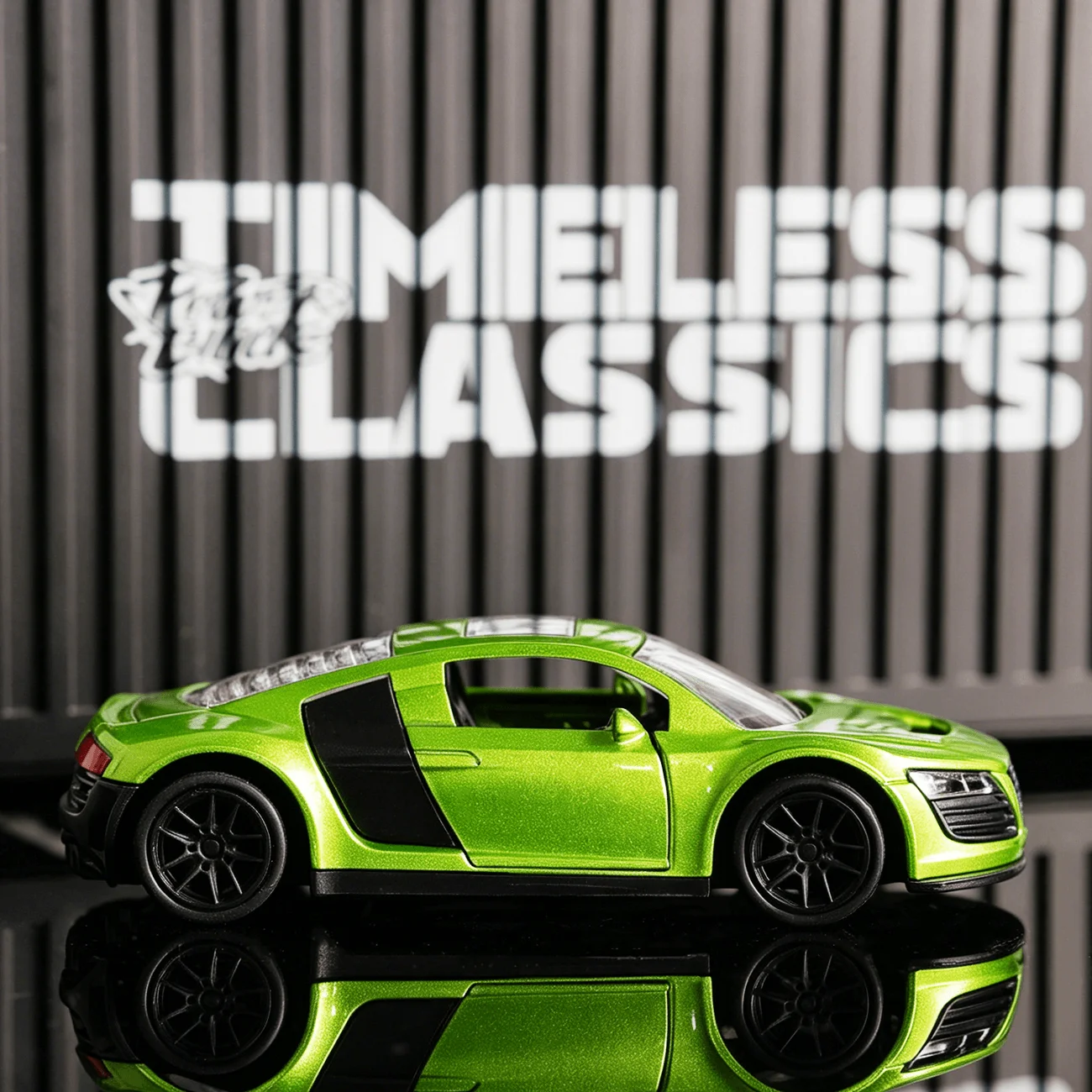 1:32 Metallic Lime Green R8 Diecast Supercar, Alloy Sports Car Model, Pull-Back Collectible Toy with Open Doors, Boys Birthday G
1:32 Metallic Lime Green R8 Diecast Supercar, Alloy Sports Car Model, Pull-Back Collectible Toy with Open Doors, Boys Birthday G