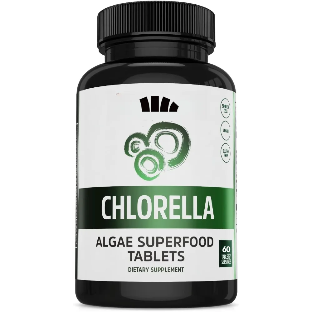 Organic Chlorella Capsules 500mg Containing Vitamins, Minerals, and Antioxidants -60 Capsules
Organic Chlorella Capsules 500mg Containing Vitamins, Minerals, and Antioxidants -60 Capsules