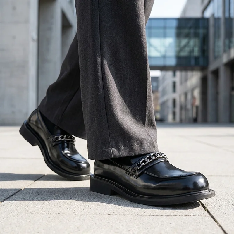Men Fashion Le Fu Shoes Black Brown Big Head Thick soled Leather Shoes British Business Office Dress Shoes Sizes 38-46 Men Shoes
Men Fashion Le Fu Shoes Black Brown Big Head Thick soled Leather Shoes British Business Office Dress Shoes Sizes 38-46 Men Shoes