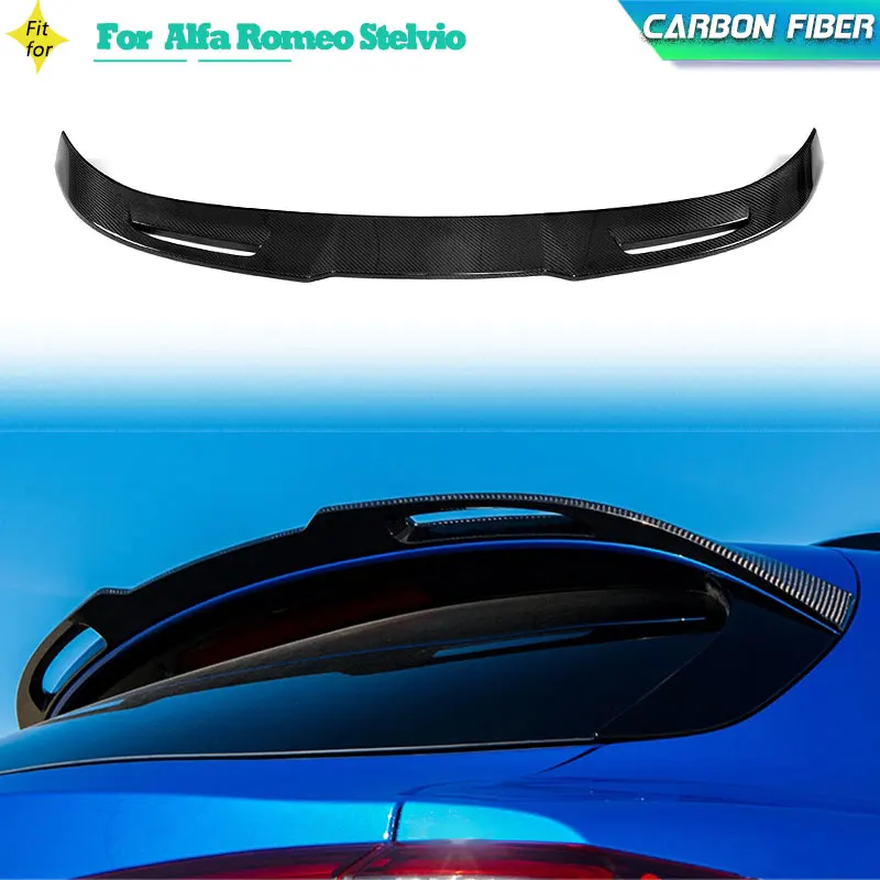 Carbon Fiber Car Rear Roof Spoiler for Alfa Romeo Stelvio 2017 2018 Base Sport Ulitity TI Quadrifoglio Window Wing Lip FRP Black
Carbon Fiber Car Rear Roof Spoiler for Alfa Romeo Stelvio 2017 2018 Base Sport Ulitity TI Quadrifoglio Window Wing Lip FRP Black