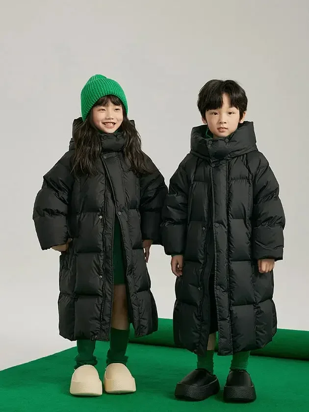 Children Winter Korean Down and Cotton Jacket Long and Fashionable Over The Knee Cotton Jacket Thick and Warm for Children
Children Winter Korean Down and Cotton Jacket Long and Fashionable Over The Knee Cotton Jacket Thick and Warm for Children