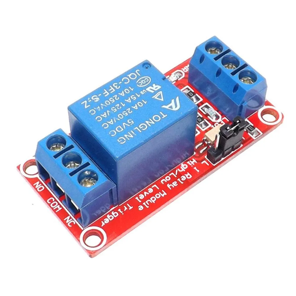 20pcs 1 Channel 5V 12V 24V Relay Module Red Board Optocoupler Isolation Output High Low Level Trigger Relay Module