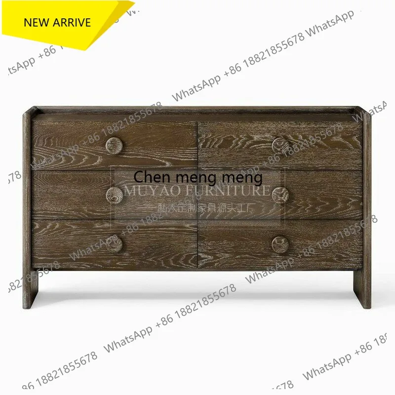 M182 American retro bedroom solid wood chest bedside table storage living room dining side entrance cabinet
M182 American retro bedroom solid wood chest bedside table storage living room dining side entrance cabinet