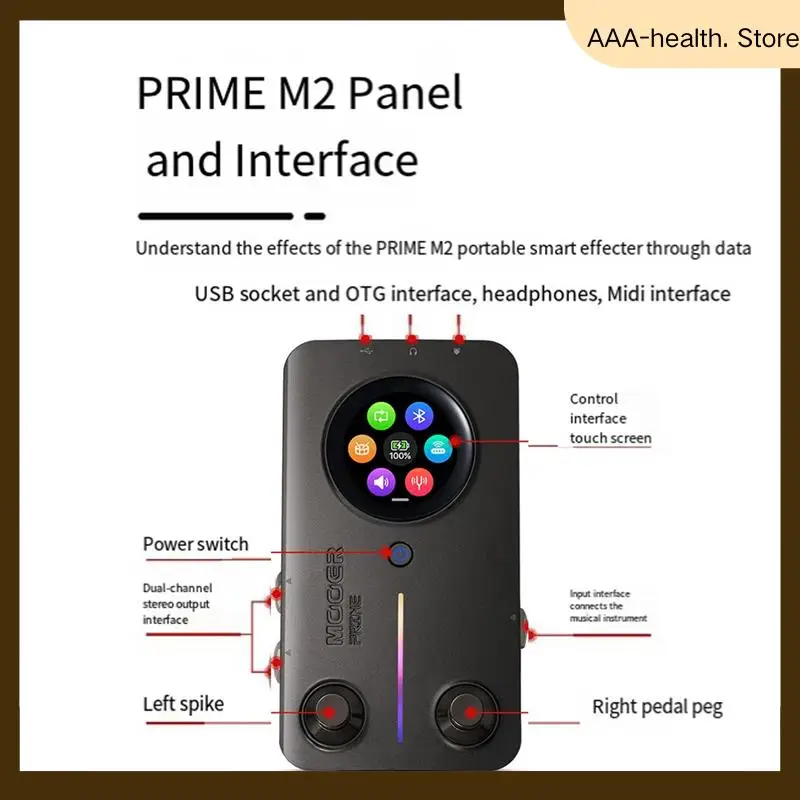 MOOER M2 Guitar Double Step Nail Intelligent Comprehensive Effect Machine Touchscreen Guitar Accessories-AA74
MOOER M2 Guitar Double Step Nail Intelligent Comprehensive Effect Machine Touchscreen Guitar Accessories-AA74