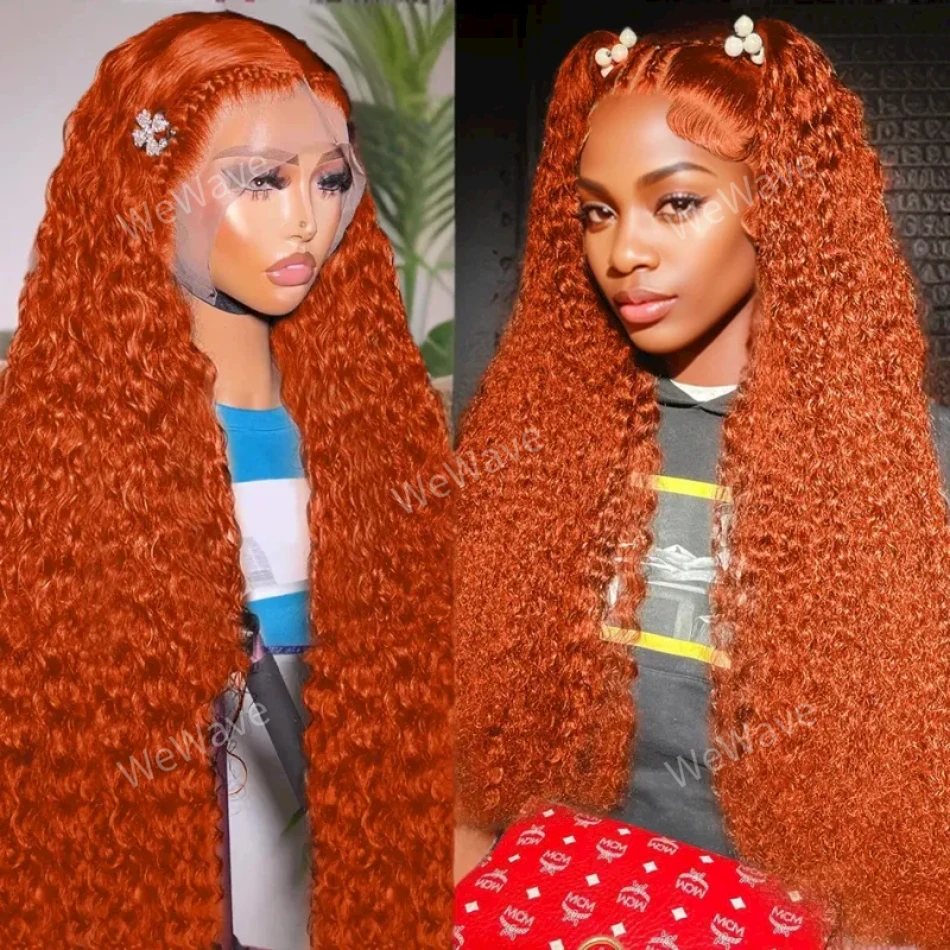 Ginger Curly Transparent 13x6 Lace Frontal Wigs Brazilian 13x4 Colored Front Wig Full Remy 100% Human Hair For Women Choice
Ginger Curly Transparent 13x6 Lace Frontal Wigs Brazilian 13x4 Colored Front Wig Full Remy 100% Human Hair For Women Choice
