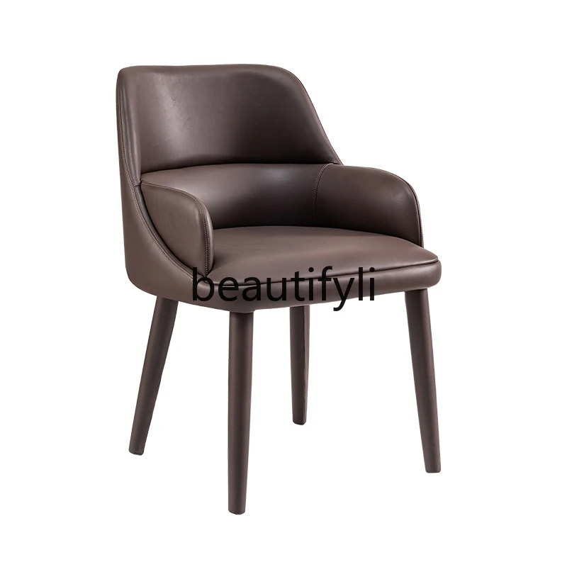Italian light luxury dining chair, back chair Modern dining table and chair Extremely simple small apartment soft bag chair
Italian light luxury dining chair, back chair Modern dining table and chair Extremely simple small apartment soft bag chair