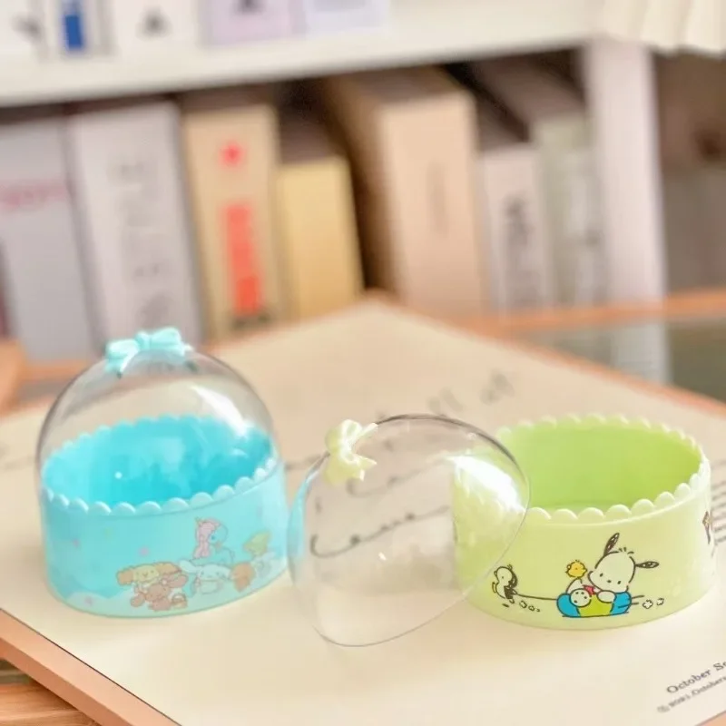 Kawaii Hello Kitty Circular Storage Box Bow Transparent Desktop Storage Box Anime Character Printing Accessories Gift Candy Box
Kawaii Hello Kitty Circular Storage Box Bow Transparent Desktop Storage Box Anime Character Printing Accessories Gift Candy Box