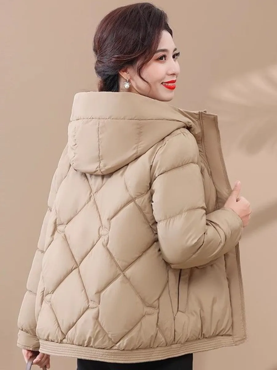 Young Mom Winter Jacket Short Thickened Women's Warmth Cotton Coat Middle-Aged Ladies Coat Winter Fashion Outerwear Coat
Young Mom Winter Jacket Short Thickened Women's Warmth Cotton Coat Middle-Aged Ladies Coat Winter Fashion Outerwear Coat