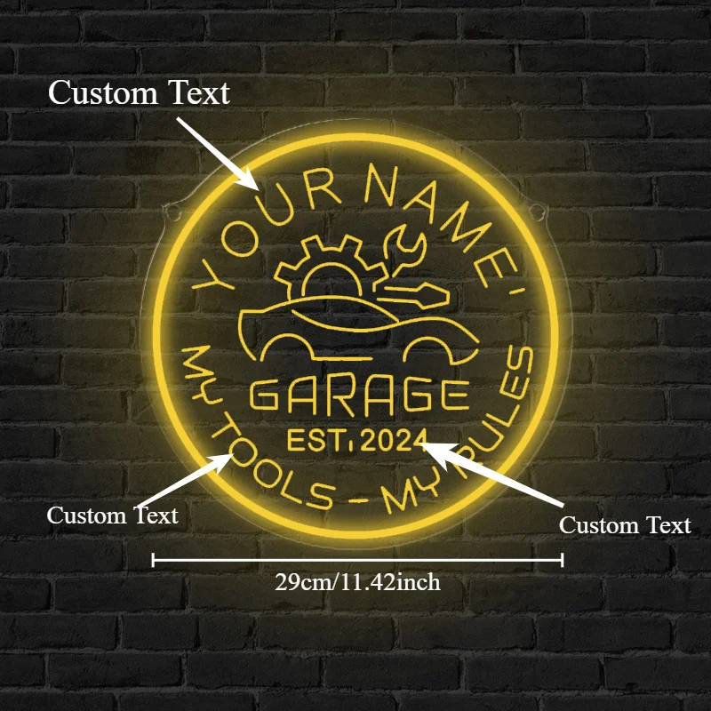 Custom Car Gear Neon Light USB LED Wall Sign with Button Control - Perfect for Garage Auto Shop Man Cave 4S Store Decor Sign
Custom Car Gear Neon Light USB LED Wall Sign with Button Control - Perfect for Garage Auto Shop Man Cave 4S Store Decor Sign