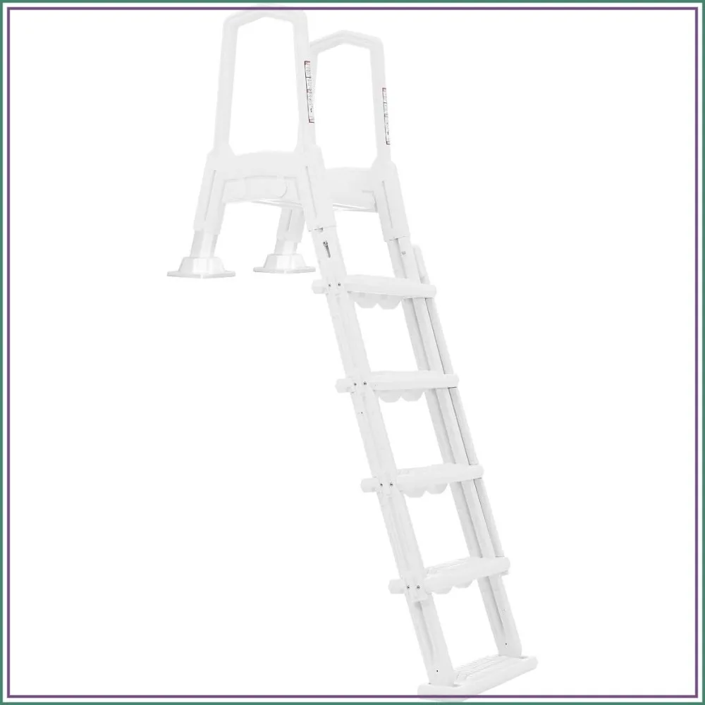 Adjustable Incline Pool Ladder for Above Ground Pools 48-52 inches, White
Adjustable Incline Pool Ladder for Above Ground Pools 48-52 inches, White