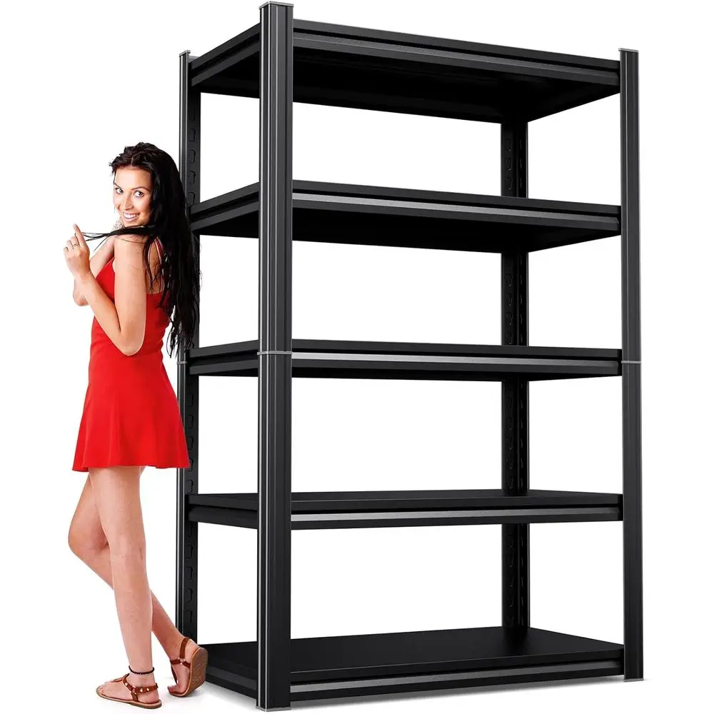 71 High 35 Wide 16 Deep 5-Tier Metal Garage Shelving Unit - 2500 lbs Capacity, Adjustable Heavy Duty Storage Rack for Utility, W
71 High 35 Wide 16 Deep 5-Tier Metal Garage Shelving Unit - 2500 lbs Capacity, Adjustable Heavy Duty Storage Rack for Utility, W