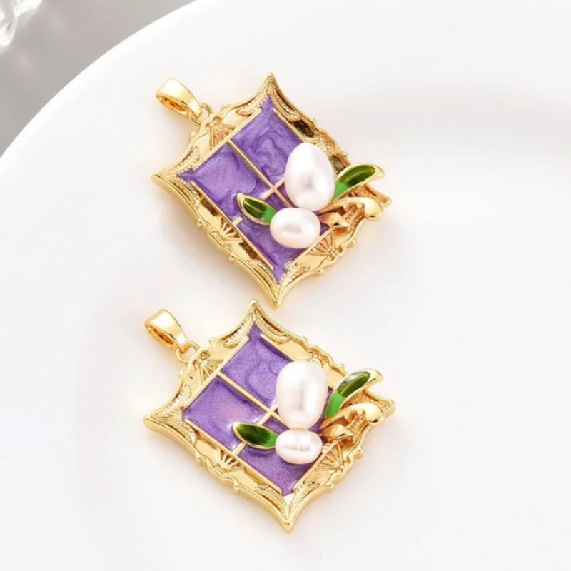 1 Piece Monet Garden Necklace Pendant Oil Drop Retro Painted Oil Painting Style Natural Pearl DIY Jewelry Accessories Pendant
1 Piece Monet Garden Necklace Pendant Oil Drop Retro Painted Oil Painting Style Natural Pearl DIY Jewelry Accessories Pendant