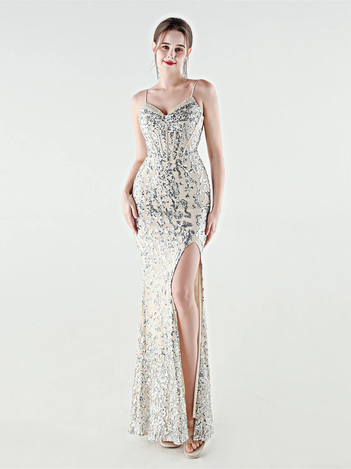 Elegant Sexy Blingbling Evening Dress Women's Birthday Party Ball Gown mid Waist Fish Tail Long Skirt Cotton Polyester Fabric
Elegant Sexy Blingbling Evening Dress Women's Birthday Party Ball Gown mid Waist Fish Tail Long Skirt Cotton Polyester Fabric
