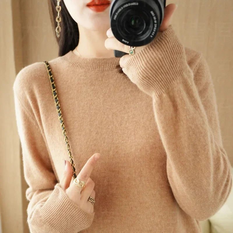 Women Sweaters 2025 Autumn Winter Warm Knitwears O-neck Long Sleeve Pullovers Solid Fashion Korean Bottoming Shirts Knit Tops
Women Sweaters 2025 Autumn Winter Warm Knitwears O-neck Long Sleeve Pullovers Solid Fashion Korean Bottoming Shirts Knit Tops