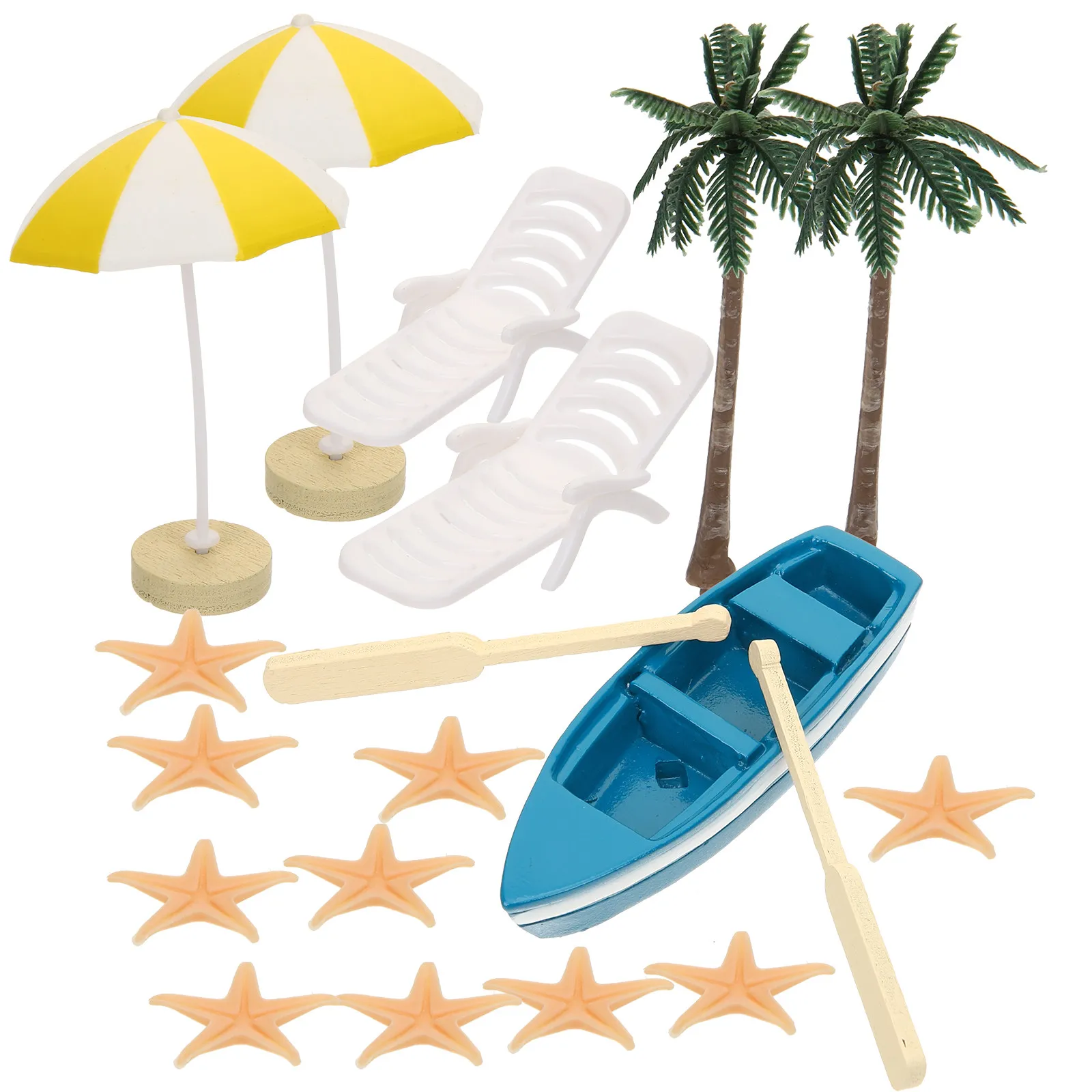 17Pcs Miniature Beach Decor Kit Includes Palm Trees Chairs Umbrellas Miniature Crafts Micro Landscape Photography Accessories
17Pcs Miniature Beach Decor Kit Includes Palm Trees Chairs Umbrellas Miniature Crafts Micro Landscape Photography Accessories