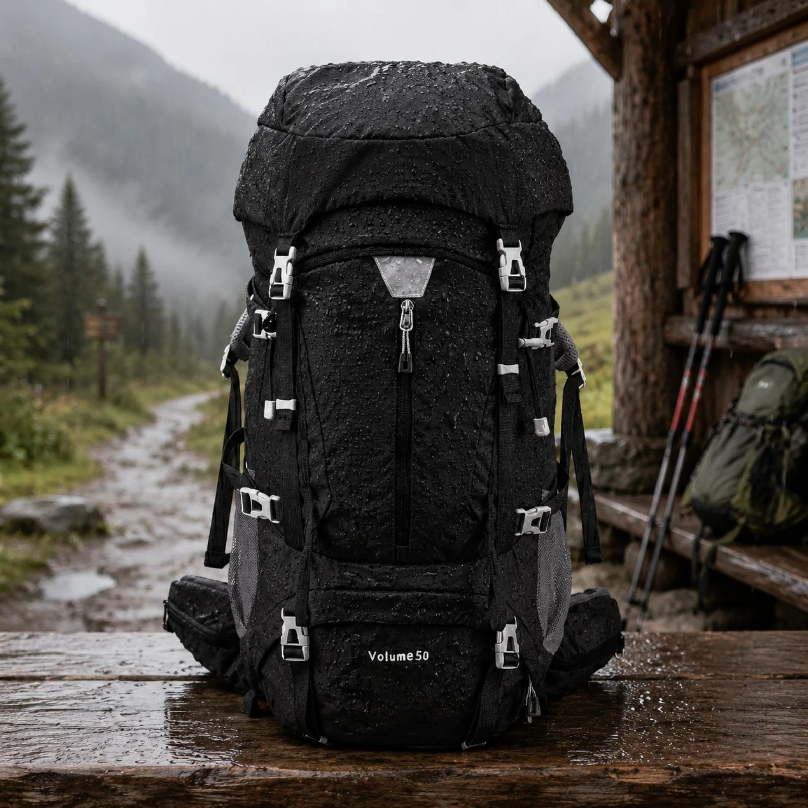 50L Hiking Backpack Padded Shoulder Straps Water-Repellent Hiking Backpack Outdoor Gear Mesh Side Pockets Top Lid for Camping
50L Hiking Backpack Padded Shoulder Straps Water-Repellent Hiking Backpack Outdoor Gear Mesh Side Pockets Top Lid for Camping