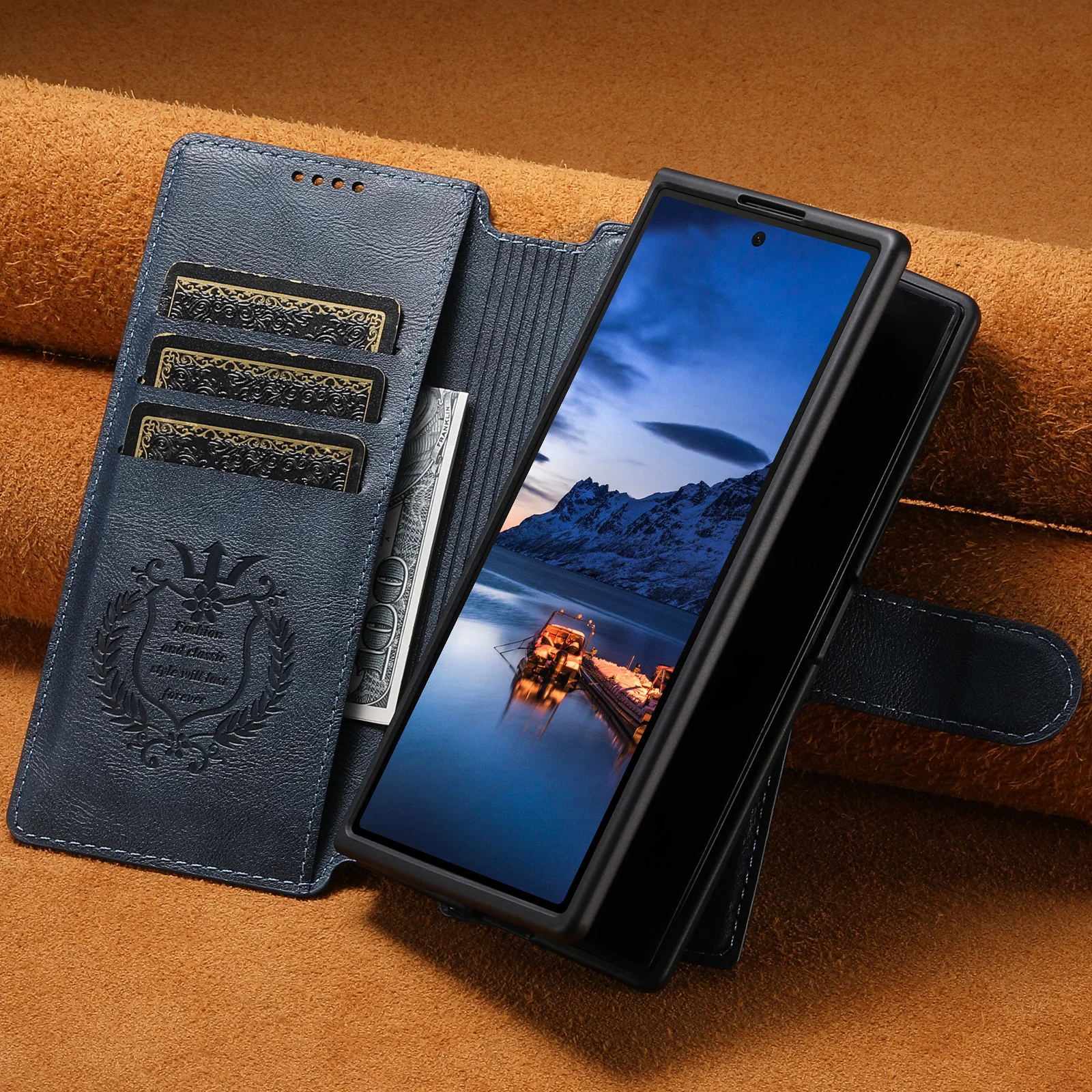 SUTENI Faux Leather Wireless Charging Card Holder Stand Wallet Magnetic Flip Cover Phone Case For Samsung Galaxy Z Fold 7 6
SUTENI Faux Leather Wireless Charging Card Holder Stand Wallet Magnetic Flip Cover Phone Case For Samsung Galaxy Z Fold 7 6