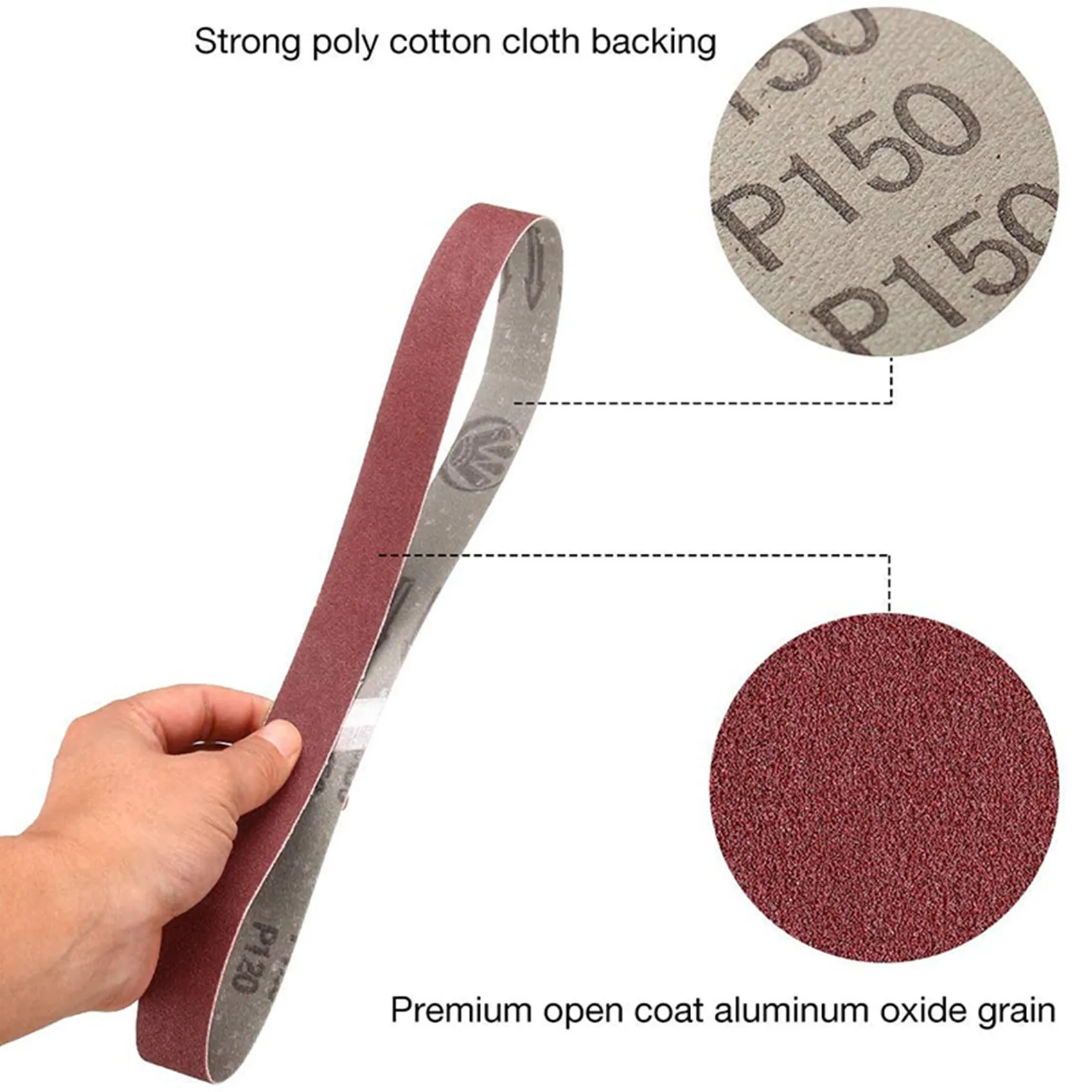 A36T-30Pcs 1X30 Inch Aluminum Oxide Sanding Belts Heavy Duty Sanding Belts Multipurpose Abrasive Belts For Belt Sander
A36T-30Pcs 1X30 Inch Aluminum Oxide Sanding Belts Heavy Duty Sanding Belts Multipurpose Abrasive Belts For Belt Sander