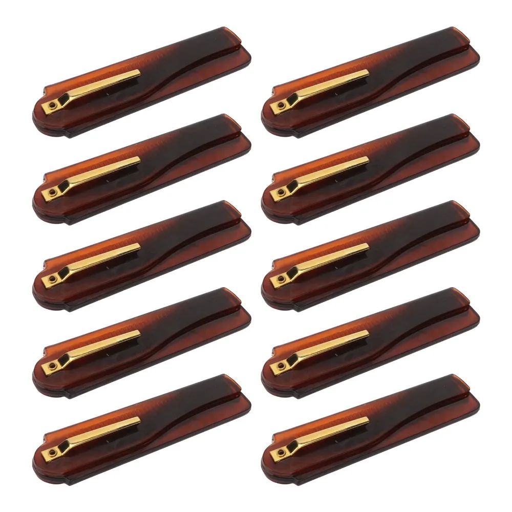 10pcs Portable Amber Finish Folding Pocket Comb Gold Buckle Brown Fine Tooth Comb Handmade Comb Daily Grooming
10pcs Portable Amber Finish Folding Pocket Comb Gold Buckle Brown Fine Tooth Comb Handmade Comb Daily Grooming