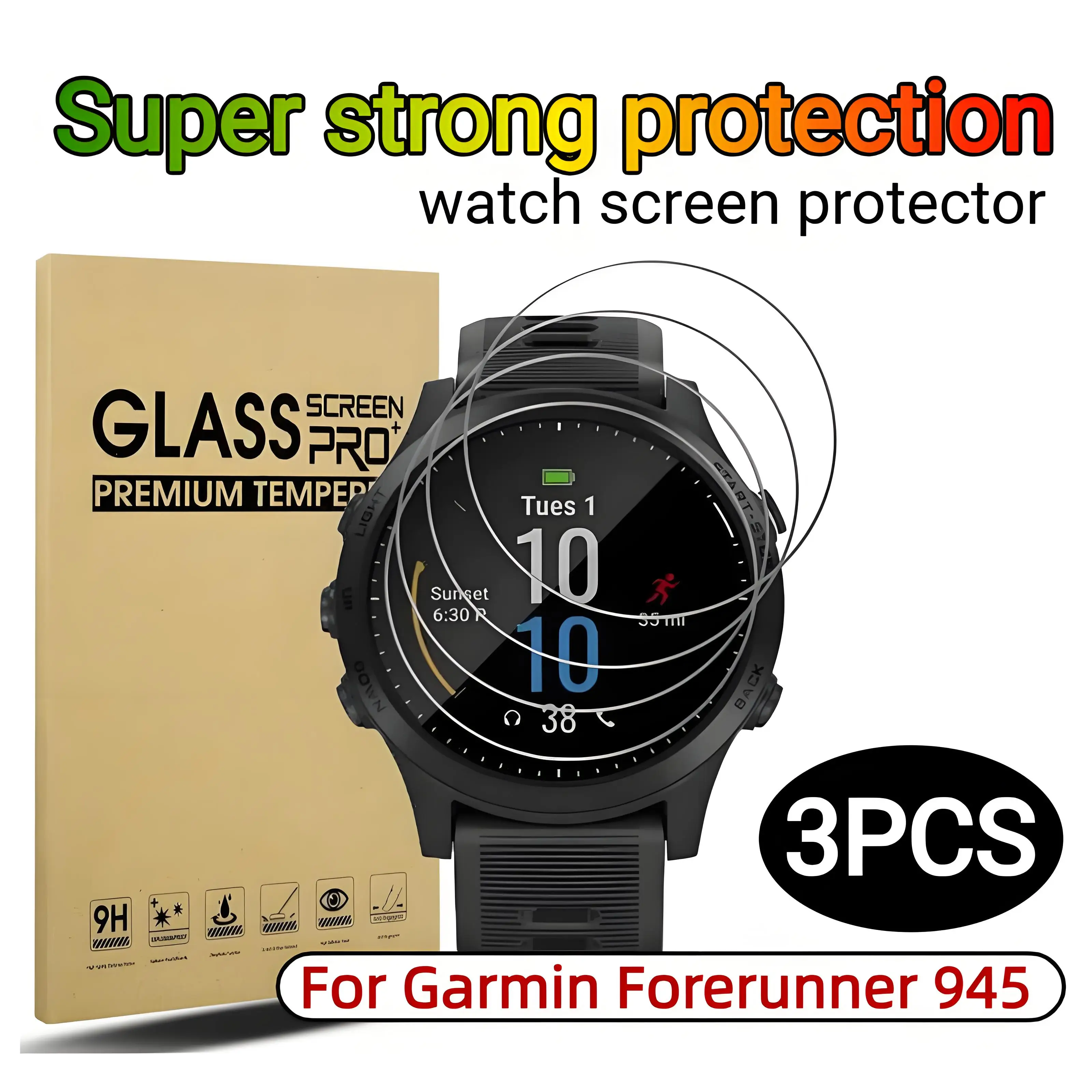 3Pcs Watch Screen Protectorfor Garmin Forerunner 265/965/235/55/158/570/970/645/255 Ultra -Shockproof & Scratch-Resistant,
3Pcs Watch Screen Protectorfor Garmin Forerunner 265/965/235/55/158/570/970/645/255 Ultra -Shockproof & Scratch-Resistant,