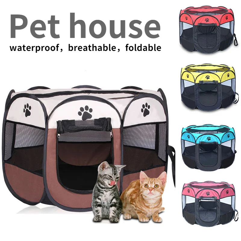 Octagon dog cage foldable dog house pet tent for cat portable puppy playpen dog fence pet supplies easy operation cat kennel
Octagon dog cage foldable dog house pet tent for cat portable puppy playpen dog fence pet supplies easy operation cat kennel