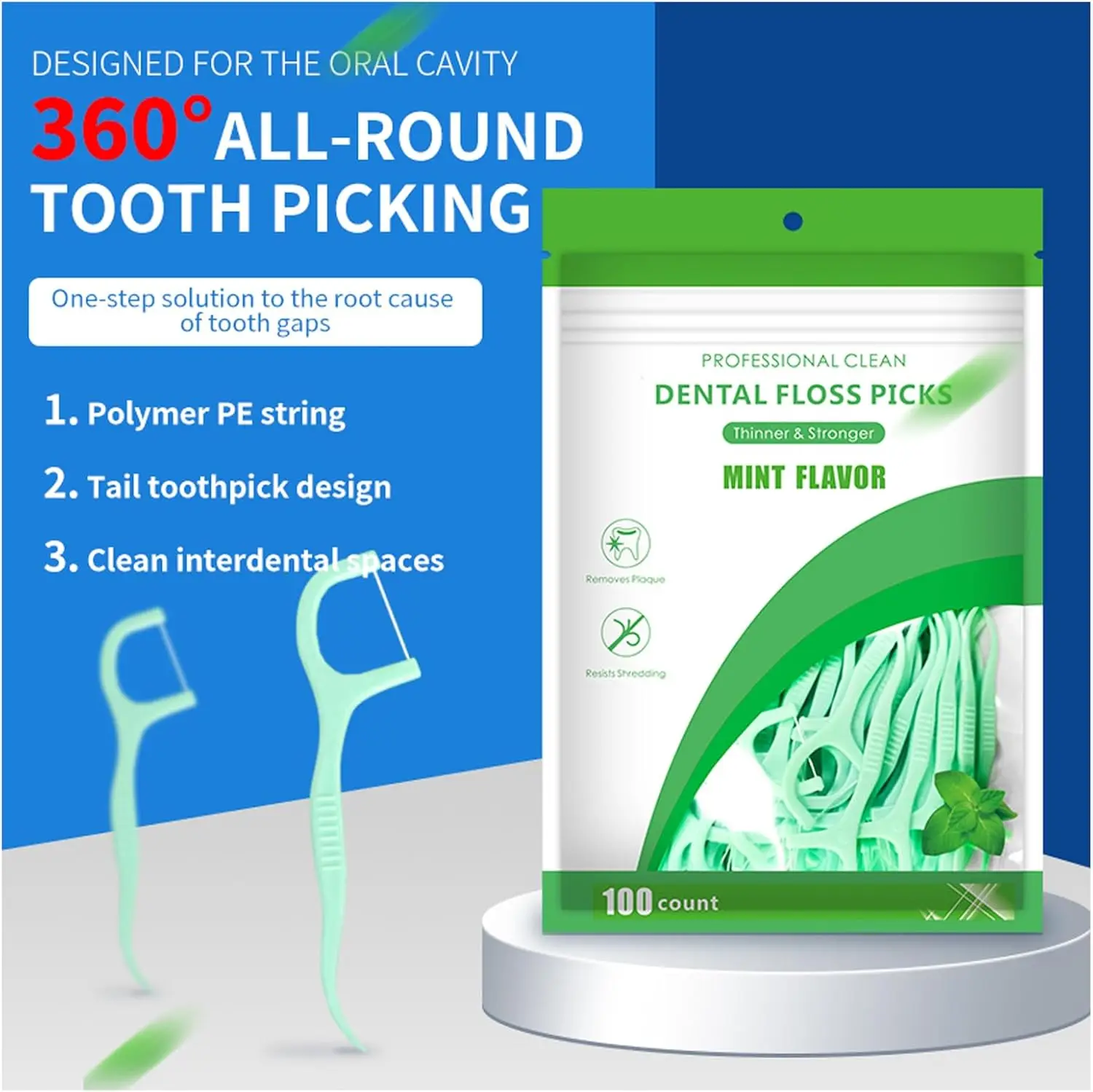 100 Count Dental Flossers Mint Gentle Clean Soft Floss With Superior Strength Cleaning Between Teeth Dental Floss Picks
100 Count Dental Flossers Mint Gentle Clean Soft Floss With Superior Strength Cleaning Between Teeth Dental Floss Picks