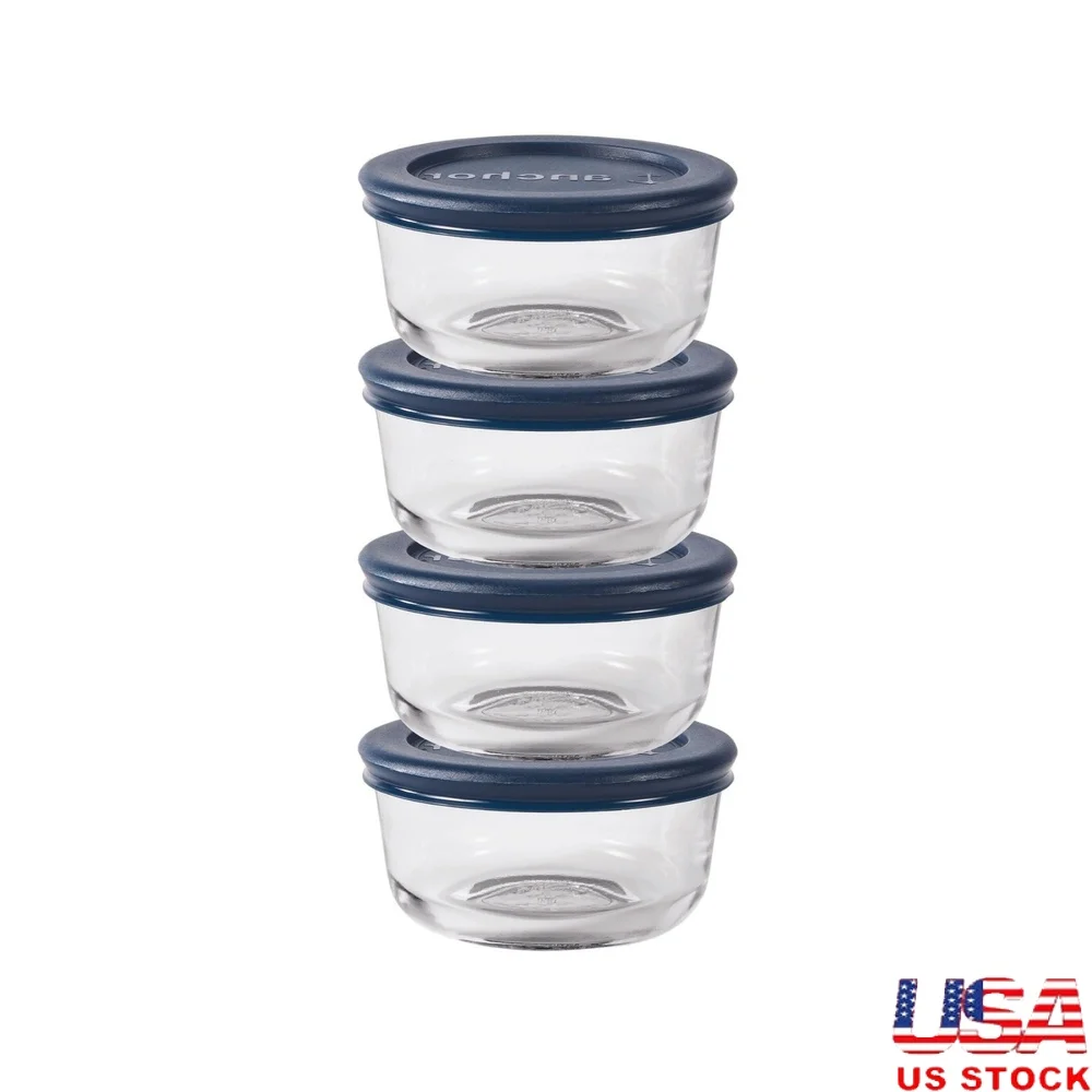 Glass Food Storage Containers Set of 4 Airtight Lids Microwave Dishwasher Safe Reusable Eco-Friendly Non-Toxic Food Storage Jars
Glass Food Storage Containers Set of 4 Airtight Lids Microwave Dishwasher Safe Reusable Eco-Friendly Non-Toxic Food Storage Jars