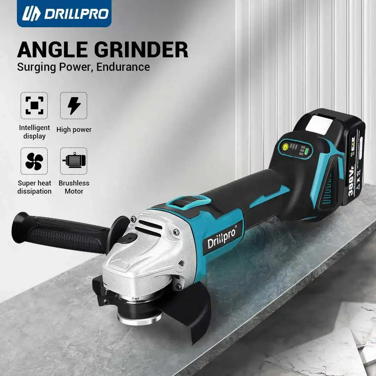 Бесщеточная электрическая угловая шлифовальная машина Drillpro 125 мм M14, беспроводной электроинструмент для деревообработки Makita с батареей 18 в
Бесщеточная электрическая угловая шлифовальная машина Drillpro 125 мм M14, беспроводной электроинструмент для деревообработки Makita с батареей 18 в