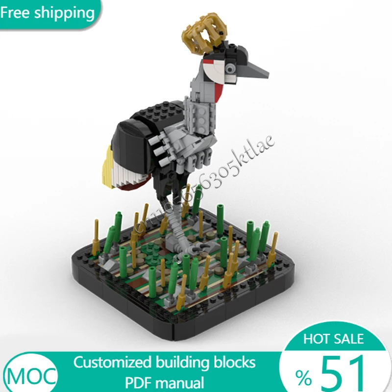 706 PCS Animal Grey Crowned Crane MOC Customize Modular Building Block Technology Design Creative Design DIY Festival Toy Gift
706 PCS Animal Grey Crowned Crane MOC Customize Modular Building Block Technology Design Creative Design DIY Festival Toy Gift