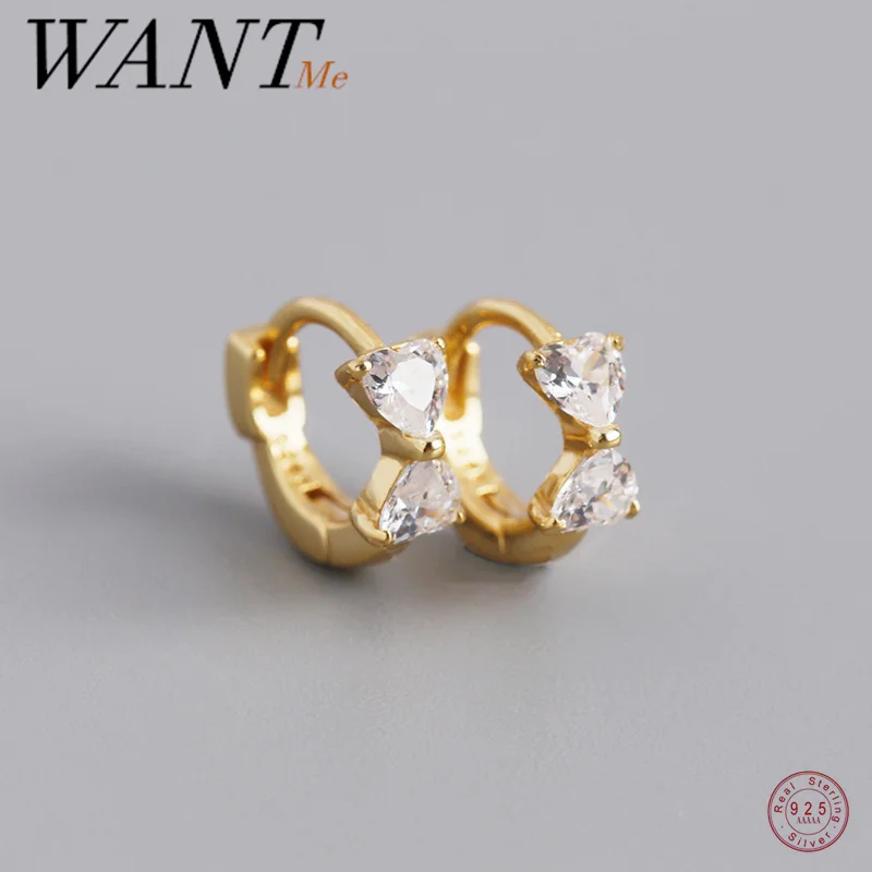 WANTME 925 Sterling Silver Sweet Shiny Zircon Bow Huggies Hoop Earrings for Women Fashion Cute Girl Birthday Party Jewelry Gift
WANTME 925 Sterling Silver Sweet Shiny Zircon Bow Huggies Hoop Earrings for Women Fashion Cute Girl Birthday Party Jewelry Gift