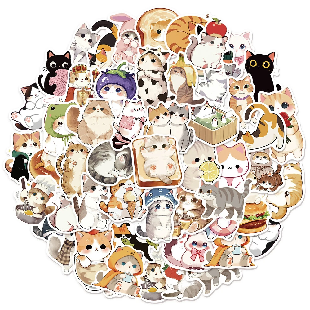 10/30/50PCS Cat Cartoon Stickers Kawaii Animal Decals Toys Graffiti Laptop Skateboard Phone Cute Sticker Kids DIY Gifts
10/30/50PCS Cat Cartoon Stickers Kawaii Animal Decals Toys Graffiti Laptop Skateboard Phone Cute Sticker Kids DIY Gifts