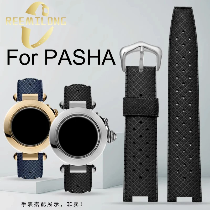 Silicone rubber watchstrap For PASHA DE CARTIER 20*10 20*12 22*15mm Concave joint soft black blue orange green red men watchband
Silicone rubber watchstrap For PASHA DE CARTIER 20*10 20*12 22*15mm Concave joint soft black blue orange green red men watchband