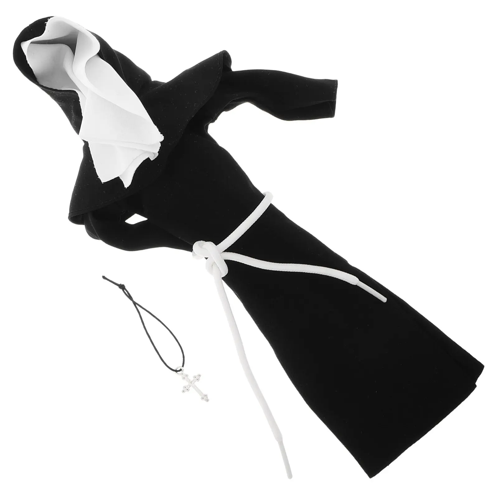 Cute Nun Outfit for Small Stuffed Animals Black Traditional Dress with Veil and Halloween Costume Party Role Play
Cute Nun Outfit for Small Stuffed Animals Black Traditional Dress with Veil and Halloween Costume Party Role Play