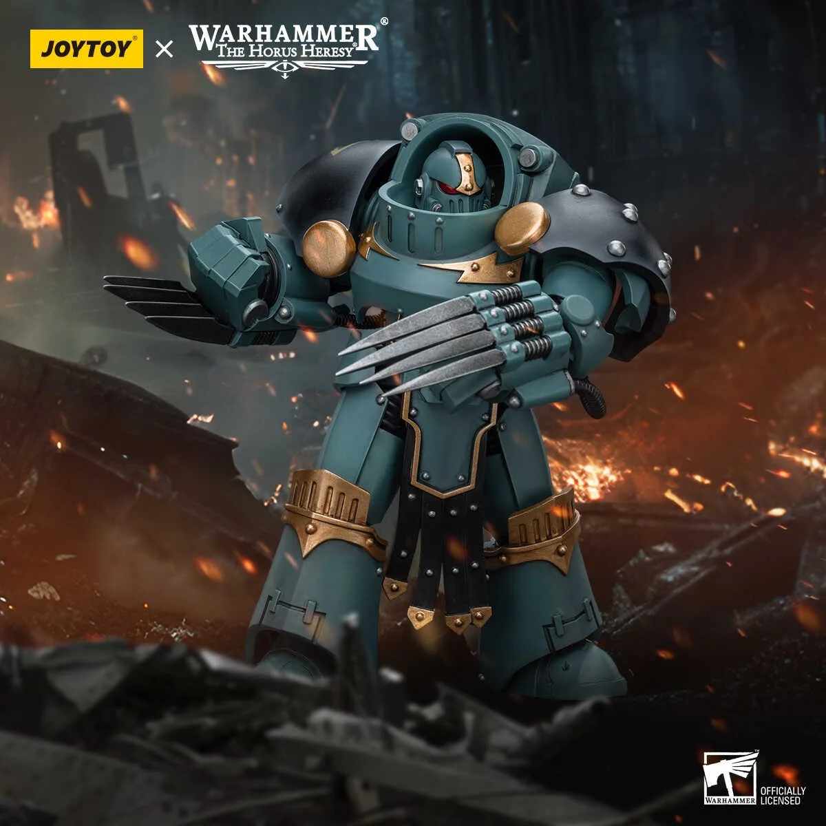 Фигурки Joytoy Warhammer 1/18, Sons of Horus Tartaros Terminator Squad Terminator с Lightning Claws, модель игрушки, подарки для мальчиков
Фигурки Joytoy Warhammer 1/18, Sons of Horus Tartaros Terminator Squad Terminator с Lightning Claws, модель игрушки, подарки для мальчиков