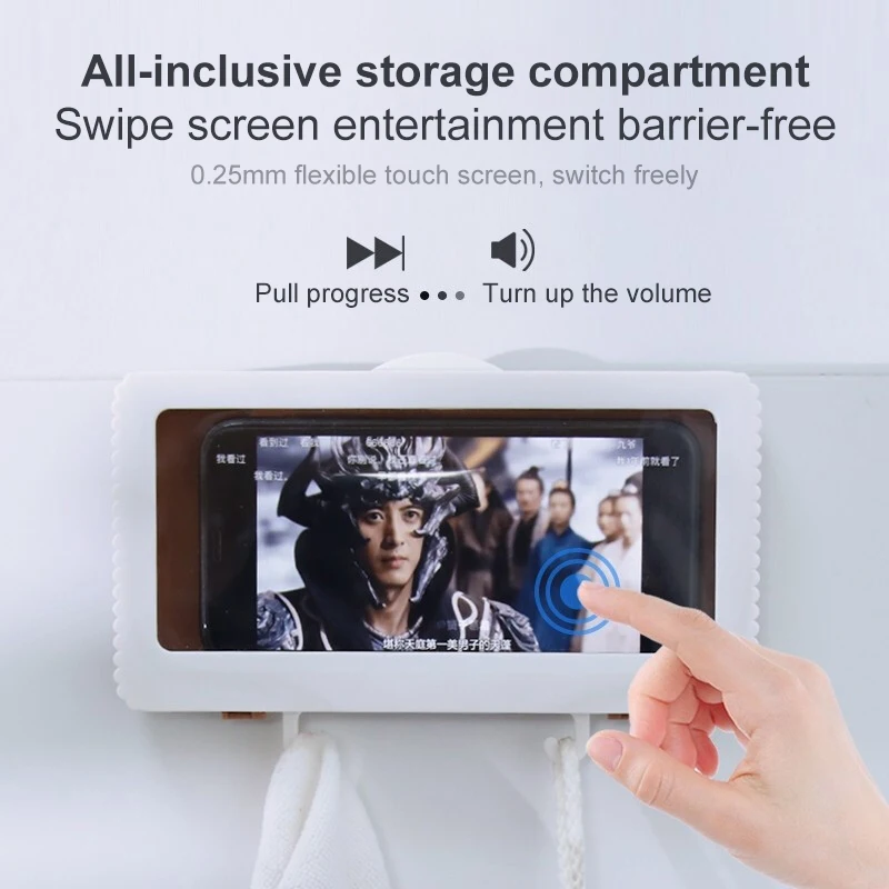 Bathroom Phone Phone Holder Storage Box IP64 Waterproof Shower Rotating Wall Mounted Phone Organizer Box 2023 New
Bathroom Phone Phone Holder Storage Box IP64 Waterproof Shower Rotating Wall Mounted Phone Organizer Box 2023 New