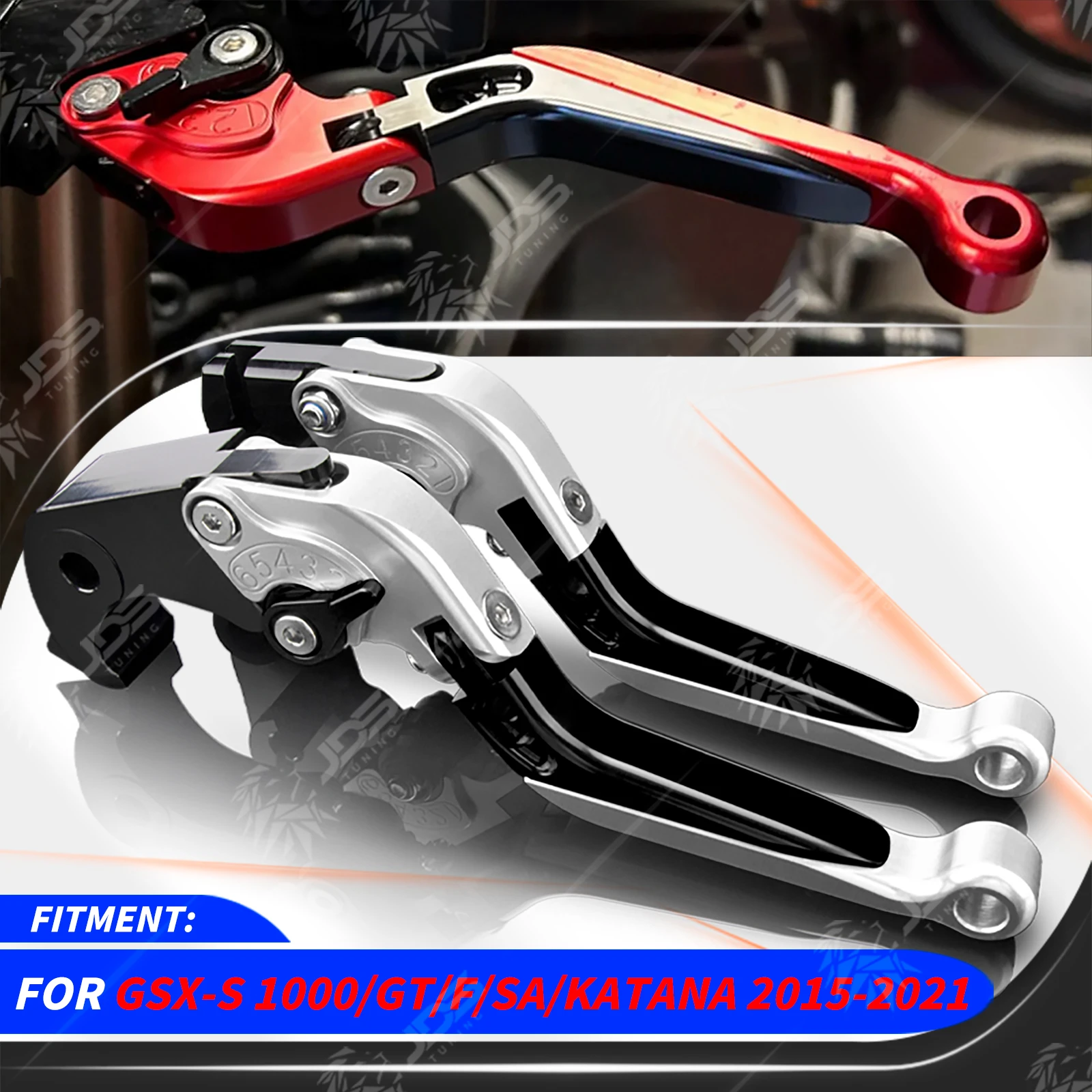JDSTUNING For Suzuki GSXS 1000/GT/F/SA/KATANA 2015-2021 Clutch Lever Brake Lever Set Adjustable Folding Handle Levers Parts
JDSTUNING For Suzuki GSXS 1000/GT/F/SA/KATANA 2015-2021 Clutch Lever Brake Lever Set Adjustable Folding Handle Levers Parts