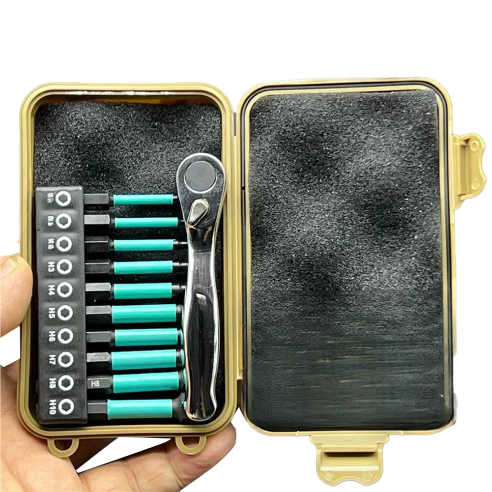Reversible Ratchet Wrench Portable Tool ForBike Repairs Hex Head Shank Screwdriver Bits Multi Driver Bits Power Drilling Tools
Reversible Ratchet Wrench Portable Tool ForBike Repairs Hex Head Shank Screwdriver Bits Multi Driver Bits Power Drilling Tools