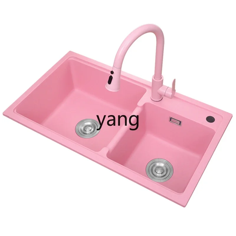 XYY pink kitchen sink quartz stone sink granite household vegetable basin
XYY pink kitchen sink quartz stone sink granite household vegetable basin