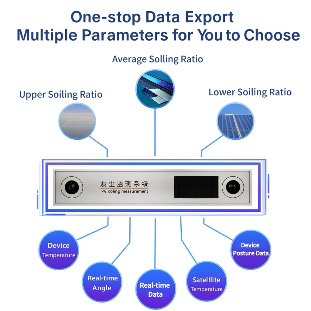 Hot Sale Solar Power Plant Dust ing System PV Soiling Sensor Smart Soiling Data Logger for Cleaning Optimization
Hot Sale Solar Power Plant Dust ing System PV Soiling Sensor Smart Soiling Data Logger for Cleaning Optimization