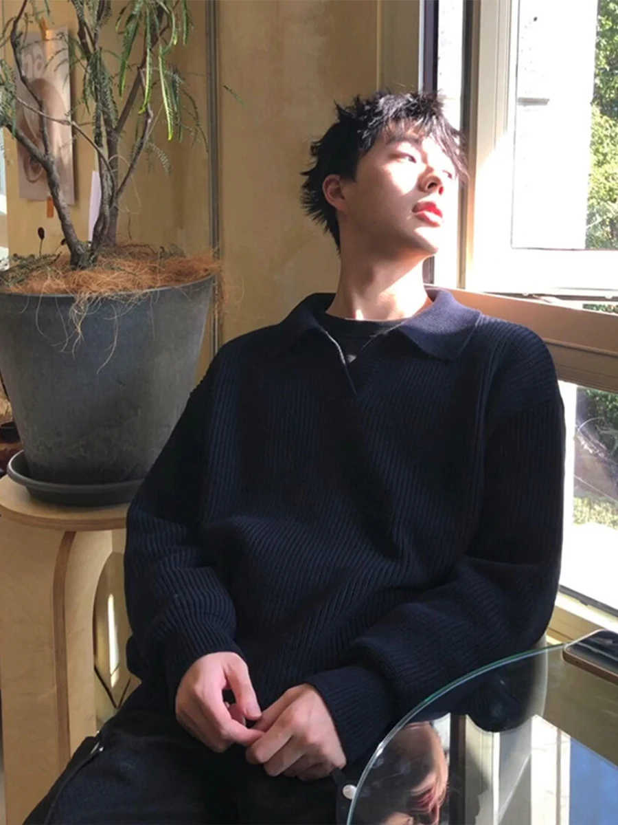 Bla Collared Knitwear Men's Winter Japanese Sle Retro Lazy Inner Wear Warm irt Coat Loose Fit oulder Pad Long Sl...
Bla Collared Knitwear Men's Winter Japanese Sle Retro Lazy Inner Wear Warm irt Coat Loose Fit oulder Pad Long Sl...